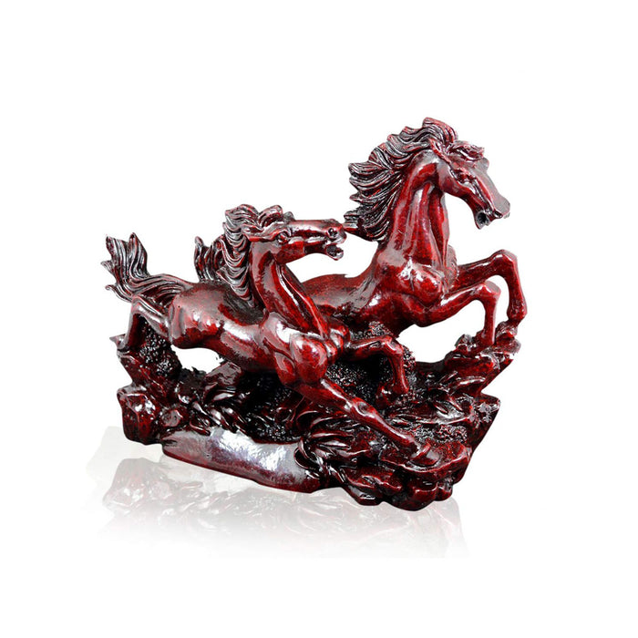 2 Red Porcelain Running Horses in India, UK, USA, All Country