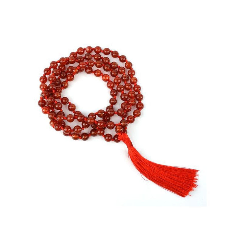 Red Onyx Round Beads Mala in India, UK, USA, All Country
