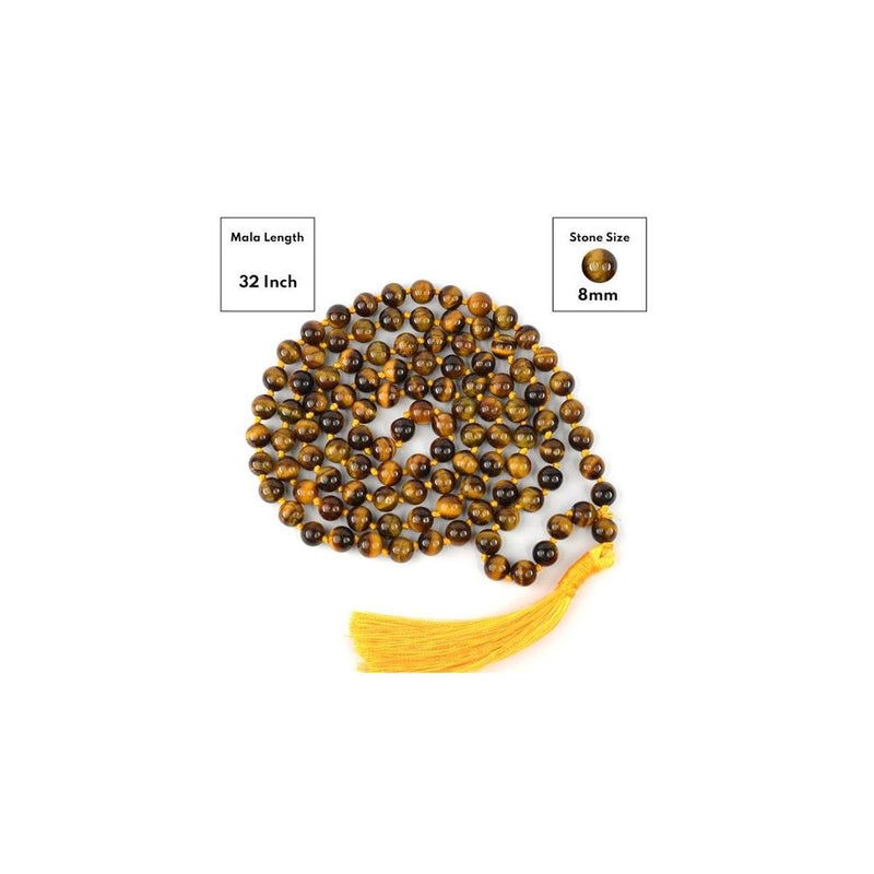Tiger Eye Beads Mala in India, UK, USA, All Country