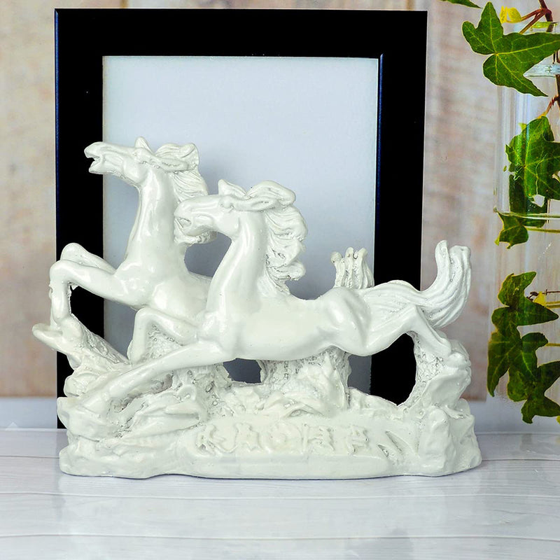 2 White Porcelain Running Horses in India, UK, USA, All Country