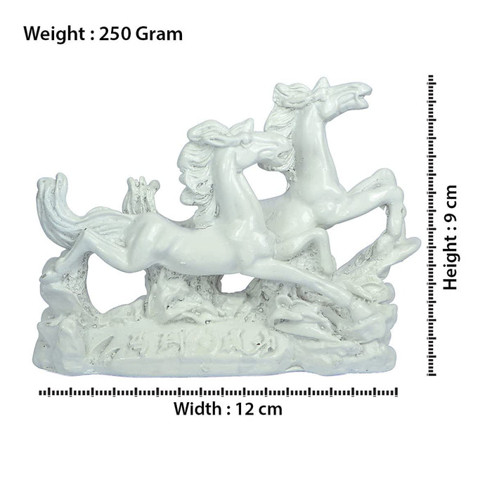 2 White Porcelain Running Horses in India, UK, USA, All Country