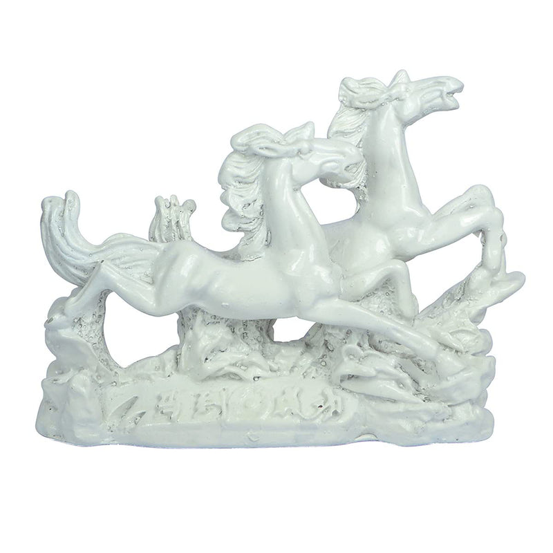 2 White Porcelain Running Horses in India, UK, USA, All Country
