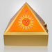 Wooden Pyramid Wish Box with Om Sticker for Reiki and Crystal Healing 9 Inch in India, UK, USA, All Country
