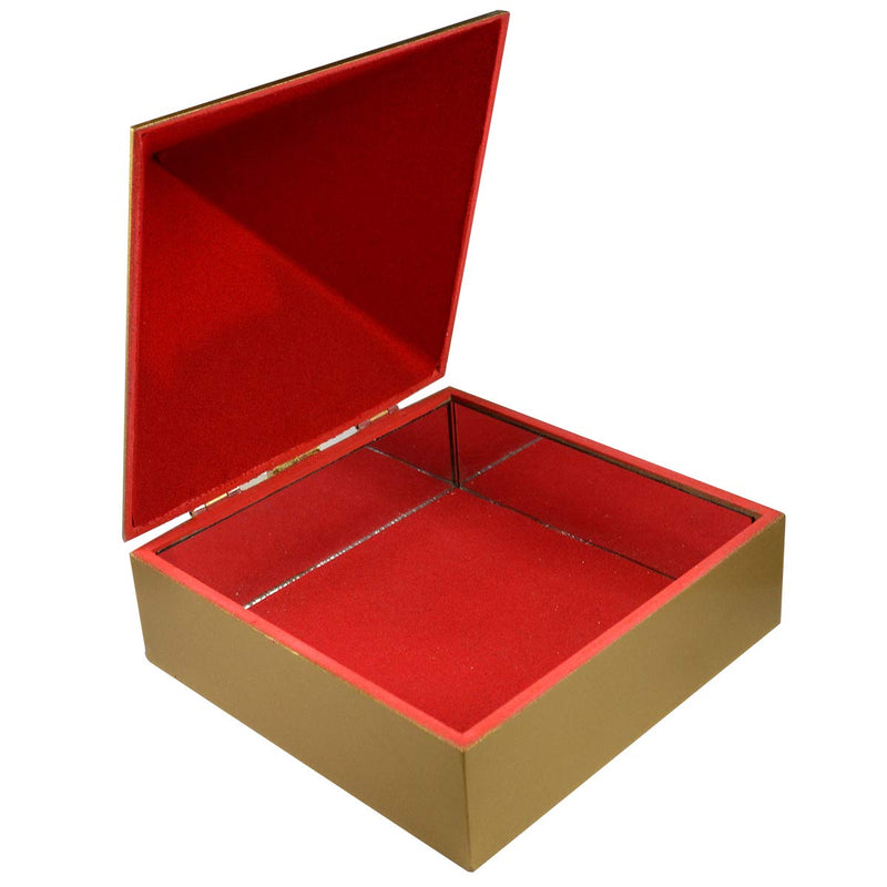 Wooden Pyramid Wish Box with Om Sticker for Reiki and Meditation in India, UK, USA, All Country